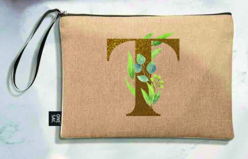 Sac à main Lettre T (Modèles variés) (25 × 18 × 1 cm)